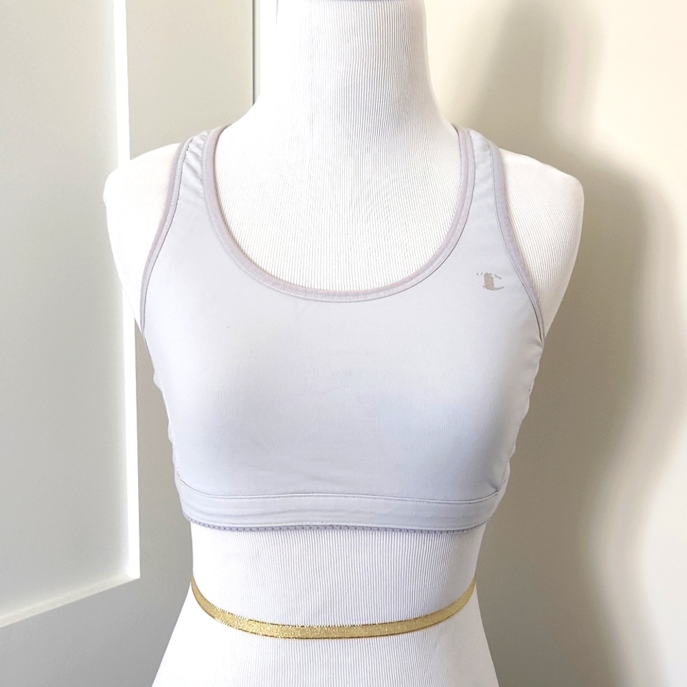 Champion Light green/gray reversible sports bra. Size S/M.